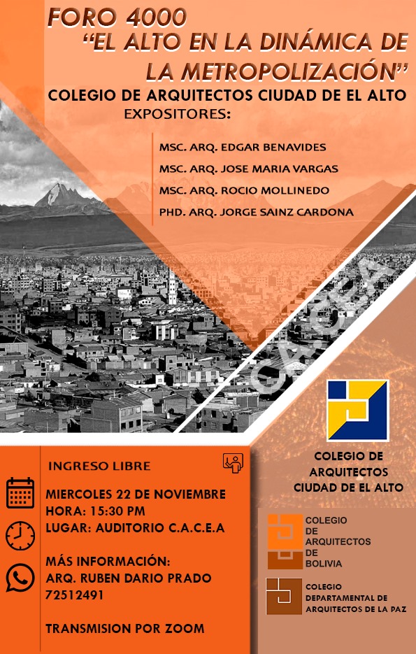 Foro 4000 «El Alto en la Dinámica de la Metropolización»